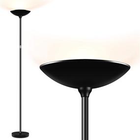 img 2 attached to 💡 20W LED Torchiere Floor Lamp – Stepless Dimmable, Touch Control, 3000K Daylight – Ideal for Living Room, Bedroom, and Office