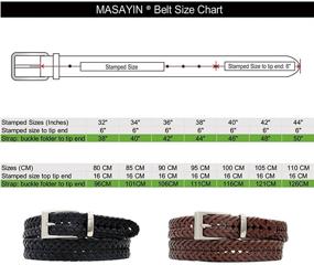 img 1 attached to Stylish Adjustable Braided 👗 Weave Belts for Fashion and Comfort