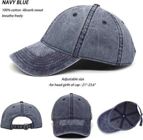 img 3 attached to Stay Cool and Stylish with Guwfuve 3Pack Unisex Adult Adjustable Baseball Caps