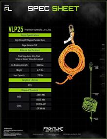 img 1 attached to Frontline VLP25 Rope Lifeline Snap