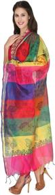 img 3 attached to Multicoloured Printed Dupatta Stole Scarf