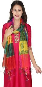 img 2 attached to Multicoloured Printed Dupatta Stole Scarf