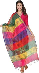 img 4 attached to Multicoloured Printed Dupatta Stole Scarf