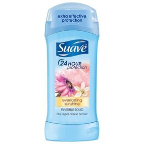 img 4 attached to 🌞 Suave Everlasting Sunshine Invisible Solid Anti-Perspirant Deodorant - Pack of 4, 2.6 Ounce