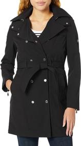 img 3 attached to 👚 Stylish Calvin Klein Double Breasted Women's Coats, Jackets & Vests for Trendy Women