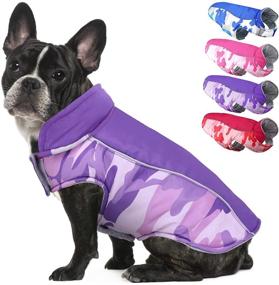 img 4 attached to 🐶 AOFITEE Winter Fleece Dog Coat Camo: Stay Warm with Reflective Reversible Pet Padded Vest!