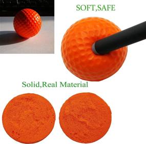 img 2 attached to 🏌️ Golf Balls Practice Foam Value Pack - 12Pcs/24Pcs Soft Elastic Restricted Flight - Ideal for Indoor and Outdoor Training Aid Ball