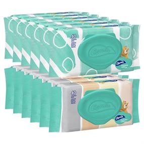 img 4 attached to 🚽 Charmin Flushable Wet Wipes - Adult and Kids, 12 Flip-Top Packs, 40 Wipes Each (480 Total Wipes)