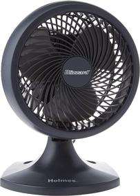 img 3 attached to 💨 Holmes HOAF90-NTUC Blizzard 9-Inch Three-Speed Table/Wall Fan, Charcoal, 14.4 x 10.4 x 10.6 Inches