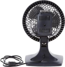 img 2 attached to 💨 Holmes HOAF90-NTUC Blizzard 9-Inch Three-Speed Table/Wall Fan, Charcoal, 14.4 x 10.4 x 10.6 Inches