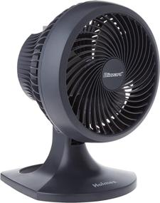 img 4 attached to 💨 Holmes HOAF90-NTUC Blizzard 9-Inch Three-Speed Table/Wall Fan, Charcoal, 14.4 x 10.4 x 10.6 Inches