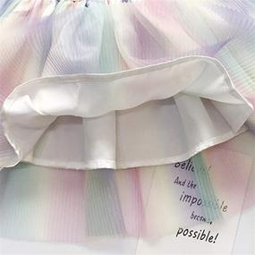 img 1 attached to 👗 Princess Birthday Girls' Clothing with Delicate Layers of Tulle