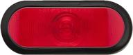 🔴 optimized optronics st70rk 6&#34; oval stop/turn/tail light, red logo