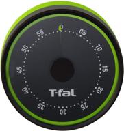 t-fal 60-minute mechanical timer: efficient ⏰ timekeeping for precise cooking – black, one size logo