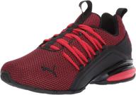 black strong puma axelion sneakers for men - premium footwear logo