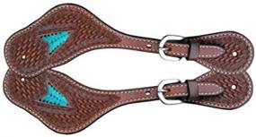 img 3 attached to Turn Two Shaped Spur Straps Turquoise