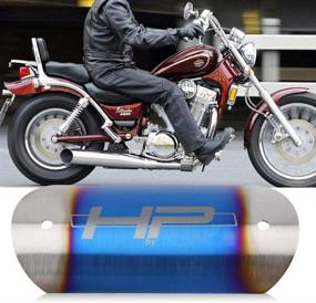 img 1 attached to 🔥 Keenso Universal Stainless Steel Motorcycle Exhaust Pipe Protector Middle Pipe Heat Shield Link Tube Protector Cover Heel Guard(#3): Maximum Protection for Your Bike's Exhaust System