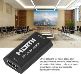 img 3 attached to Беспроводной HDMI экстендер, усилитель и репитер сигнала 4K 60Гц, 40м диапазон - Поддержка 3D, 1080P для ПК, DVD, ТВ-приставки, монитора, проектора