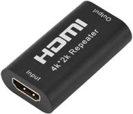 беспроводной hdmi экстендер, усилитель и репитер сигнала 4k 60гц, 40м диапазон - поддержка 3d, 1080p для пк, dvd, тв-приставки, монитора, проектора логотип