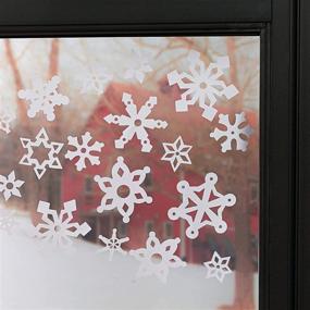 img 1 attached to Snowflake Window Clings 138 Pcs