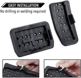 img 1 attached to 🚗 Enhance Control and Safety with Farasla Anti-Slip Foot Pedal Pads for Tesla Model 3 Model Y