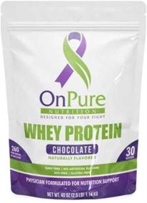 img 4 attached to 🍫 OnPure Whey Chocolate Protein Powder: High Protein, Sugar-Free, Gluten-Free, Soy-Free, Non-GMO, Keto-Friendly, Clean Formula - Boost Muscle Growth and Enhance Immune Support