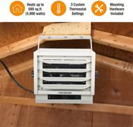 🔥 efficient ken brown 3000/4000/5000w fan forced ceiling mount heater – perfect for garage, workshop, warehouse, or storage area! logo