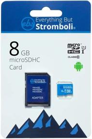 img 4 attached to 📸 Everything But Stromboli 8GB MicroSD Memory Card Plus Adapter, Class 10, U1, UHS-1, Micro SDHC Card Compatible with Dash Cam, Tablet, Phone, Action Cam, Samsung Galaxy, Nintendo Switch, Digital Camera