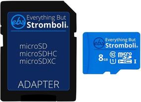 img 3 attached to 📸 Everything But Stromboli 8GB MicroSD Memory Card Plus Adapter, Class 10, U1, UHS-1, Micro SDHC Card Compatible with Dash Cam, Tablet, Phone, Action Cam, Samsung Galaxy, Nintendo Switch, Digital Camera