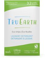 🌱 hypoallergenic tru earth eco-strips: fragrance-free, biodegradable laundry detergent sheets for sensitive skin - 32 loads logo