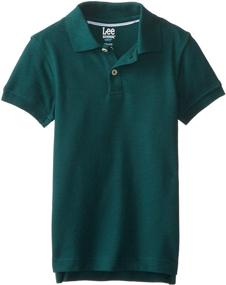 img 1 attached to 👕 Boys' Pique Polo Shirt with Short Sleeves by Lee