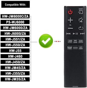 img 3 attached to Gvirtue AH59-02692E AH59-02692F Remote Control: Compatible with Samsung Sound Bar HW-JM6000C, HW-J55, HW-J551, HW-JM35, HW-J450 - Full Control for your Home Theater System