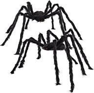 spooky joyin 2 pack: 5 ft. halloween hairy spider outdoor decorations logo