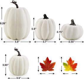 img 1 attached to Artificial Pumpkins Thanksgiving Halloween Decoration Home Decor in Artificial Plants & Flowers