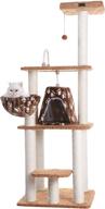 🐱 armarkat a6403 classic cat tree with basket, 64-inch, chocolate: the ultimate cat playground logo