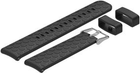img 3 attached to 🔝 High-Quality 20mm Silicone Bands for Garmin Vivoactive 3, Vivoactive 3 Music, Vivomove HR, and Vivomove Watch: RuenTech Quick Release Bands