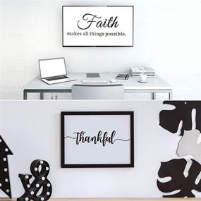 img 2 attached to 🎨 Enhance Your Décor with 19-Piece DIY Word Stencil Template Set: Inspirational Quotes, Gratitude, Faith, and More!
