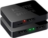 🔌 newbep 4k hdmi splitter 1x2 - ultra thin 1 input 2 output hdmi switcher box for ps4, xbox, apple tv & more - supports 4k@30hz, 1080p@60hz, 3d, 2160p logo