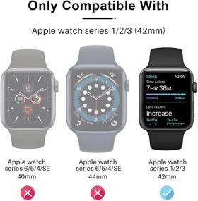 img 3 attached to 📱 Tauri 2 пакета чехол для Apple Watch Series 3 2 1 42mm - прозрачный, с 9H закаленным стеклом, тонкая обводка (бампер), чувствительный к сенсорам полный защитный чехол, совместим с iWatch 42mm.