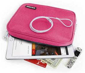 img 2 attached to 🔐 Pink Safe Inside Privacy Pouch: Large Locking Bag with Steel Tether Cable for Extra Security (7.5" x 10.5")