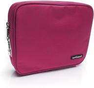 🔐 pink safe inside privacy pouch: large locking bag with steel tether cable for extra security (7.5" x 10.5") logo