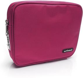 img 4 attached to 🔐 Pink Safe Inside Privacy Pouch: Large Locking Bag with Steel Tether Cable for Extra Security (7.5" x 10.5")