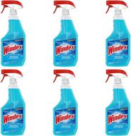 🧴 windex original glass cleaner spray - pack of 6, 23 fl oz bottles, original blue formula logo