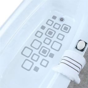 img 4 attached to 🛁 SlipX Solutions - Design Your Own Gray Non-Slip Safety Treads (21 Pieces) for Tubs, Showers & More