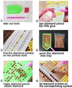 img 1 attached to DIY 5D Diamond Painting Love Kits: Full Round Drill for Adults, Home Wall Decoration - 13.8x13.8inch