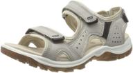 ecco womens sandal moonrock beige logo