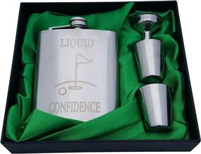 img 4 attached to Golf Flask Gift Set Confidence