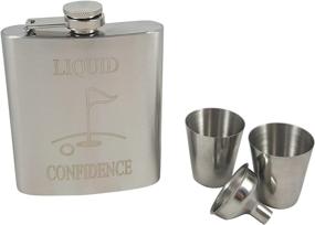 img 3 attached to Golf Flask Gift Set Confidence