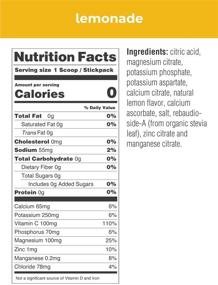 img 3 attached to Ultimate Hydrating Electrolyte Powder, Lemonade Flavor, 90 Servings, zero Sugar, Carbs or Calories, Keto-friendly, Gluten-Free, Paleo-approved, Non-GMO, Vegan, with Magnesium, Potassium, Calcium, 11.1 oz (1 Pack)
