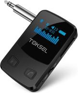 🎧 toksel visible bluetooth music receiver - oled display, cvc8.0 noise cancelling logo